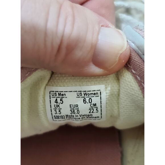 Vans Old Skool Women’s 6 Pink Suede Canvas Low Top Skate Shoes Classic VN000D3HY - Picture 9 of 11